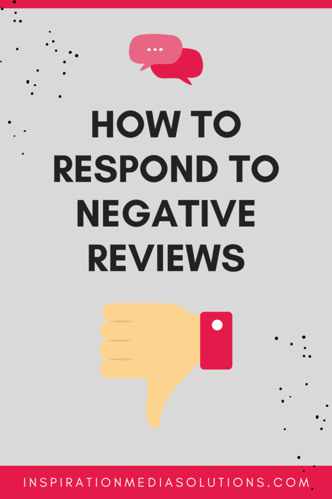 Responding to negative reviews