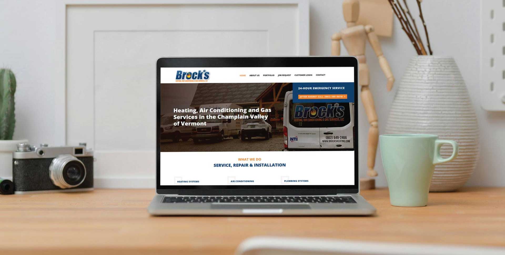 Brock's Heating Website Design