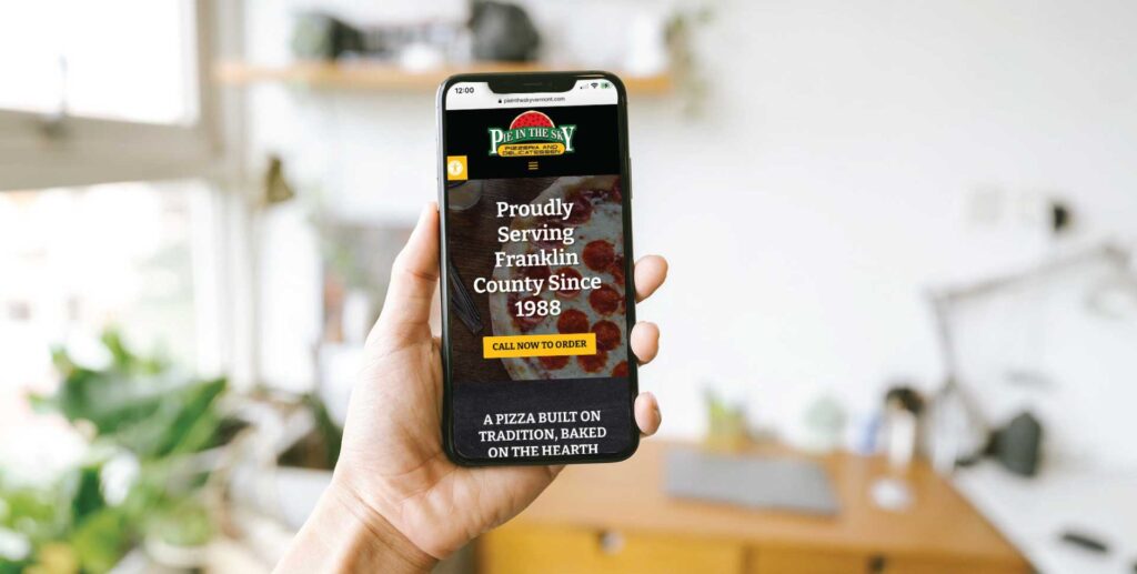 Pie in the Sky Restaurant Website Design
