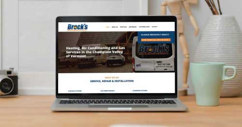 Brock's Heating Website Design