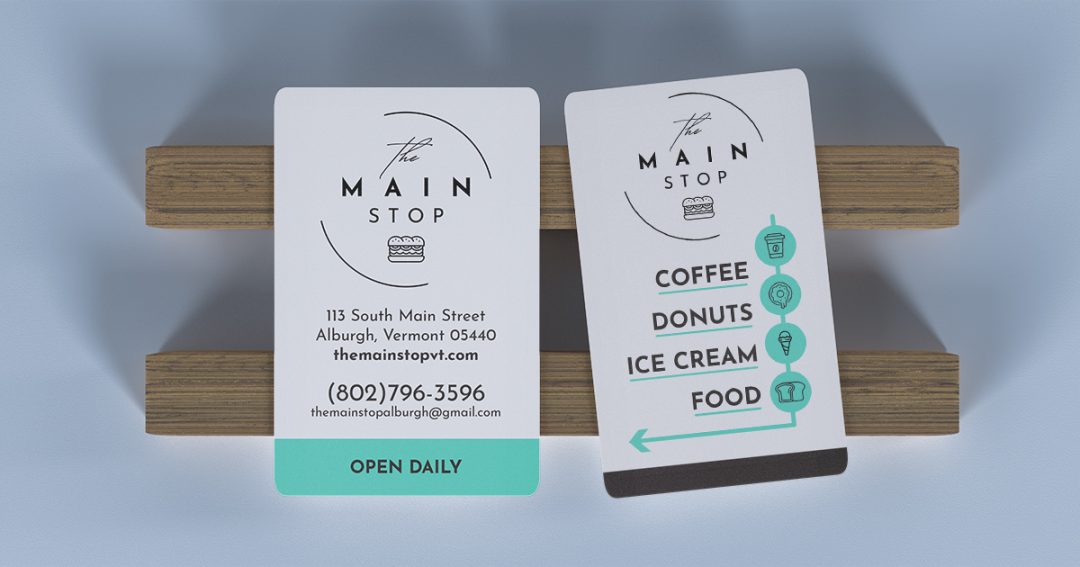 The Main Stop Business Card Design
