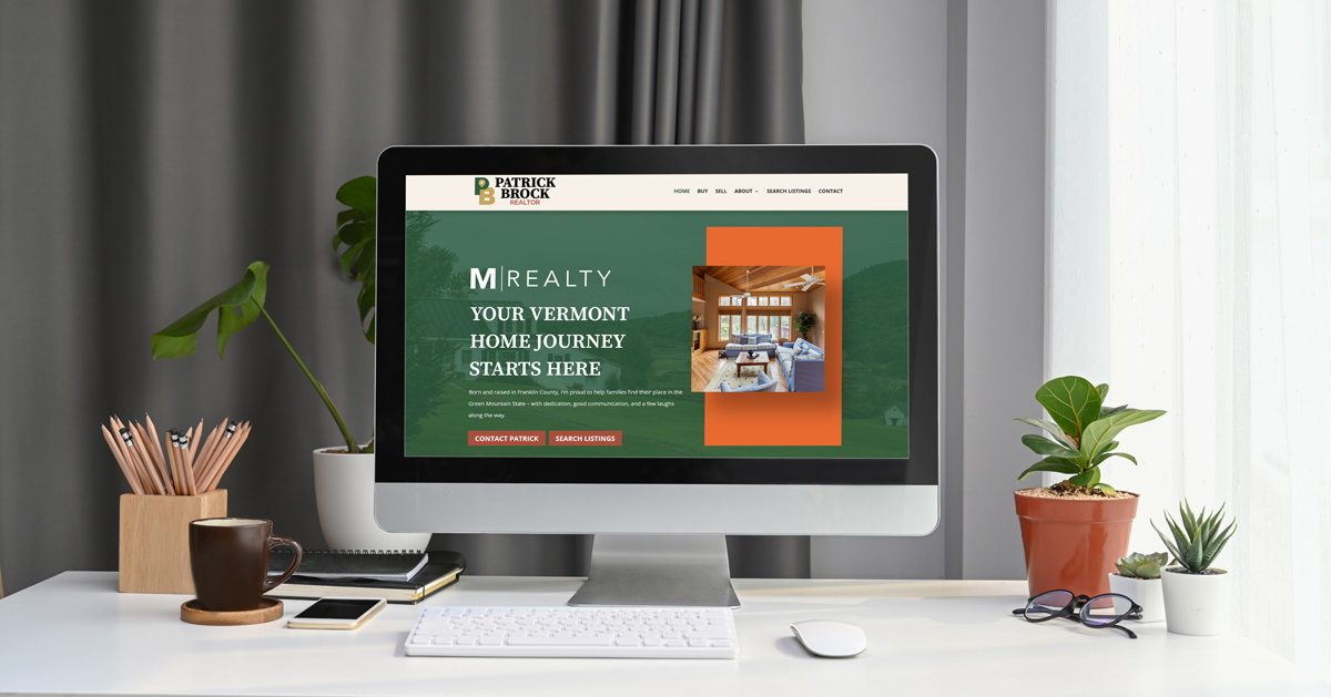 Patrick Brock Vermont Realtor Website Design